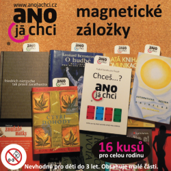 Magnetické záložky - sada 16 kusů pro celou rodinu