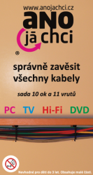 Správně zavěsit všechny kabely